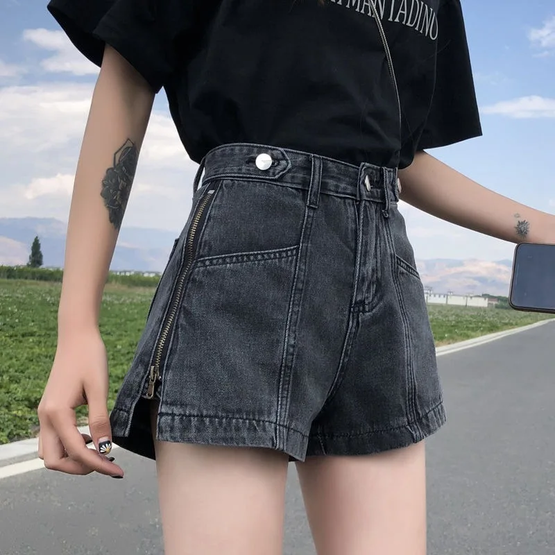 High Tailored Shorts for Women, Waist Shorts, Low Rise Jeans, Korean Style, Summer Outfits, Zenity Store, New, 2023
