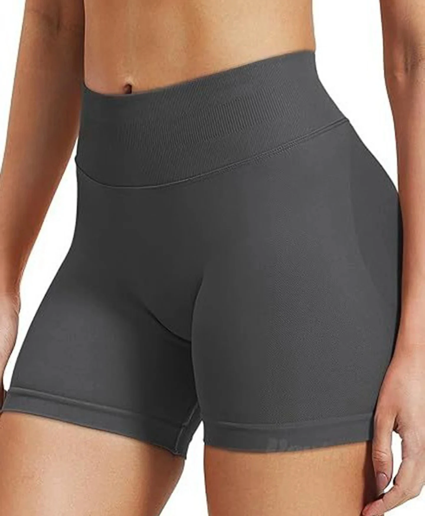 Summer High Waisted Yoga Shorts For Women Fashionable and Sexy Running Fitness Pants Solid Color Yoga Leggings Elastic Tights 6