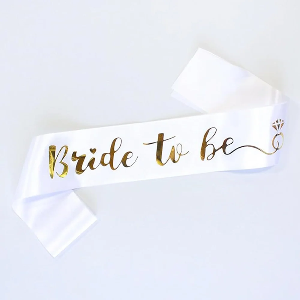 Bride To Be Sash Bachelorette Party Accessories Bridal Shower Exquisite Gift Wedding Day Supplies Engagement Party Decoration - 2