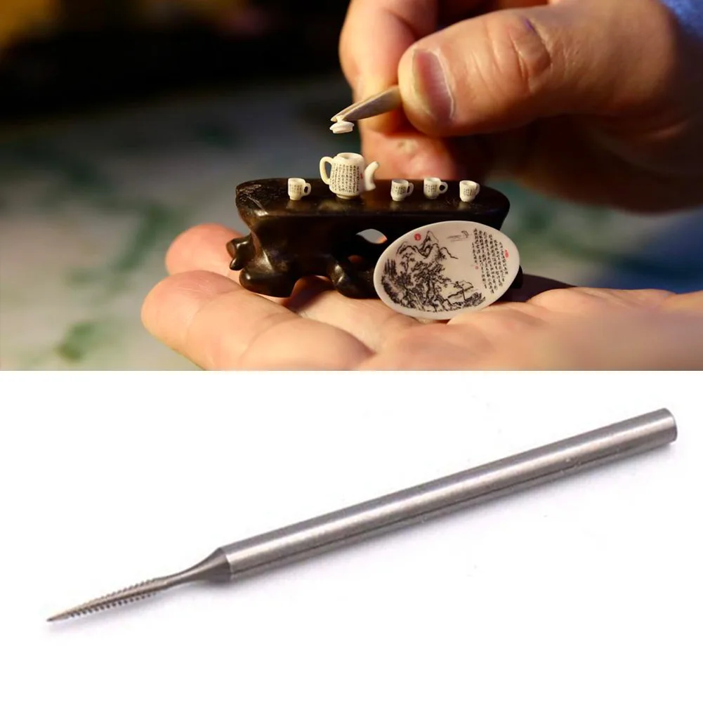 1pc Tungsten Steel Grinding Head Engraving Knife 2.35mm Shank Milling Cutter Burrs For Wood Bone Olive Nuclear Carving Tools