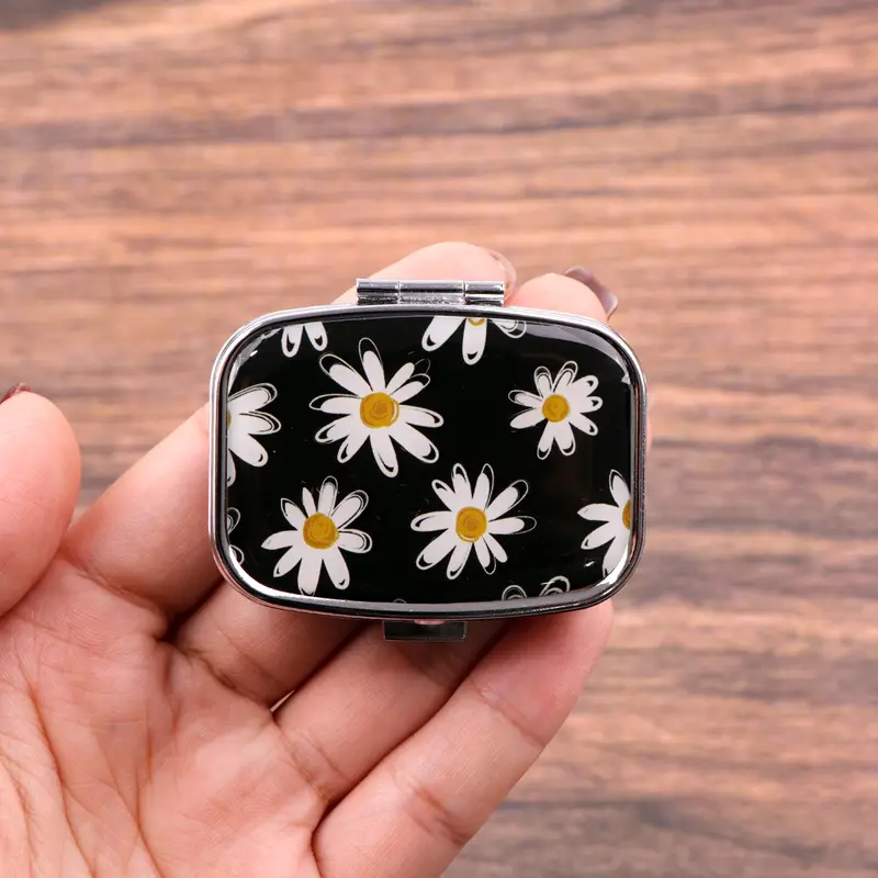 Van Gogh Art Mini Pill Box 2-Compartment Medicine Pill Organizer Household Portable Medicine Storage Box Travel Jwelery Gift - Image 31