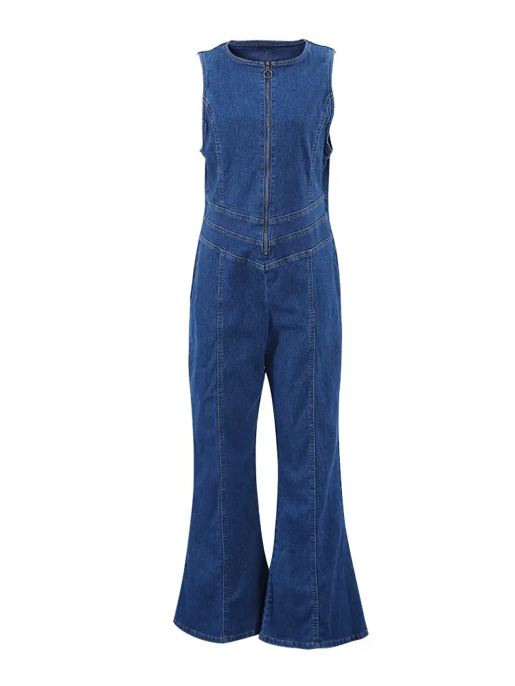 E.B.M[イービーエム] High Neck Denim One-Piece Amazon.com: ECDAHICC Womens Strapless Denim Jumpsuit Wide