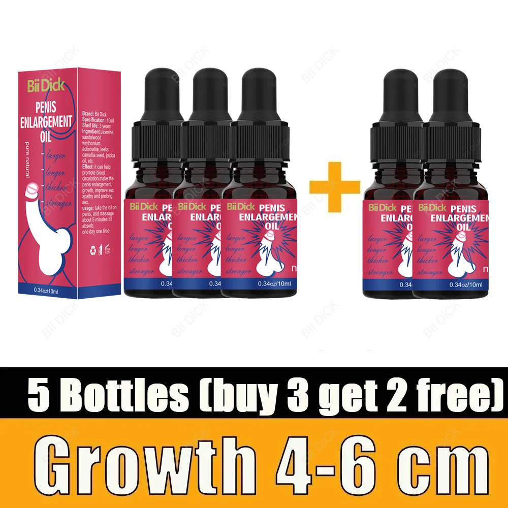 Men’s Penis Growth and Thickening Oil Enhance Erection Increase Size Promote Blood Flow Delayed Ejaculation Maximize Pleasure 4