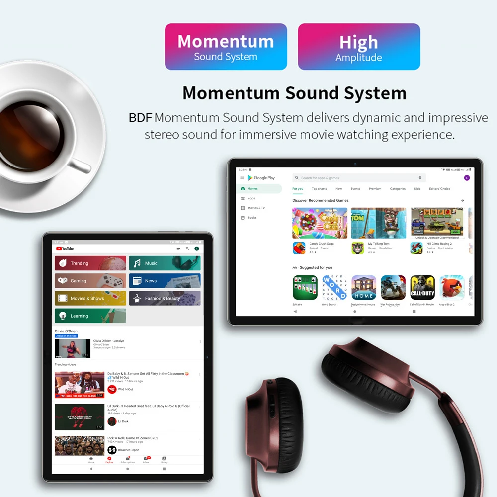 2024 Global Version 5G WiFi Tablets 10.1 Inch 4G LTE Phone Call Dual SIM Dual WiFi Octa Core 8GB RAM 256GB ROM Education Tablet - Image 4