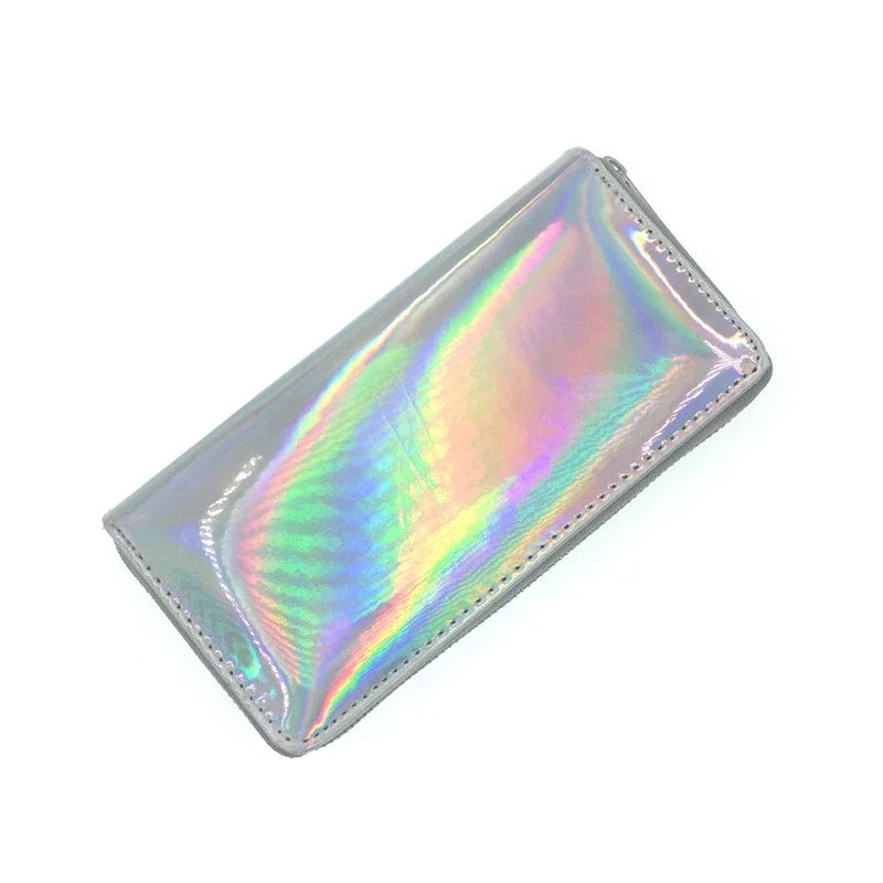 Fashion Colorful Laser Women Wallets Long Zipper Purses Ladies Money Phone Card Holder Holographic Female Clutch 2024 3