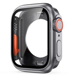 Premium Screen Protector Cover for Apple Watch - Hard PC Front & Rear Bumper Case (360 Original Grey)