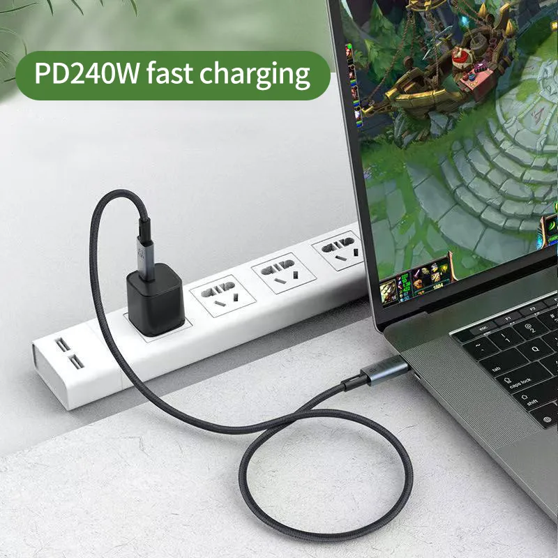 High-Speed USB4 Cable - 40Gbps, 240W, 8K, Fast Charging & Data Transfer