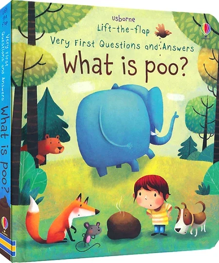 Usborne Books Small Size Very First Q&A Lift-the-flap Educational English Book for Kids Popular Science Learning Montessori Toys 3