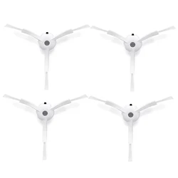 Universal Black Side Brushes Replacement for Robot Vacuum Cleaners (White 4)