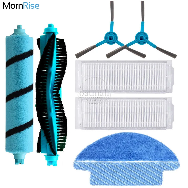 Replacement Side Brush Filter Mop Cloth Kit for Conga 1090 Robot Vacuum  Parts