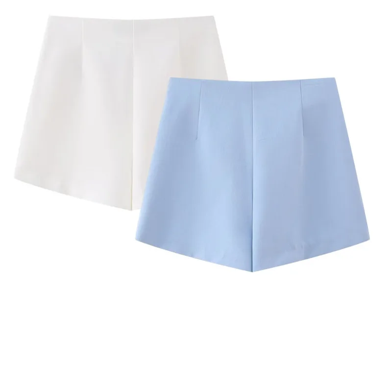 Fashion Female Chic Hem Slit Slim Skirt Women's High Waist Office Casual Mini Pants Elegant Solid Color oodji Rushed Hot On Sale