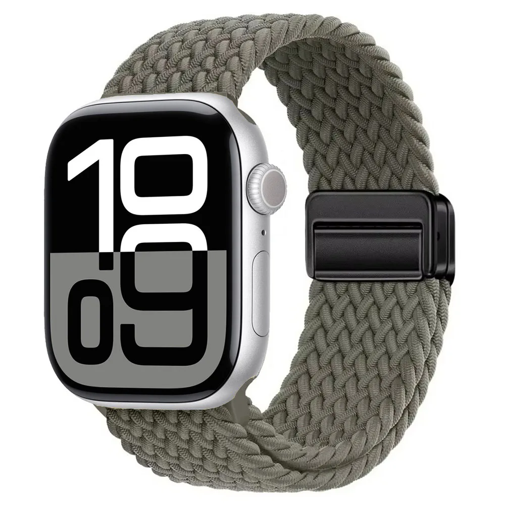 Nylon Braided Magnetic Strap for Apple Watch - Comfortable and Stylish Design