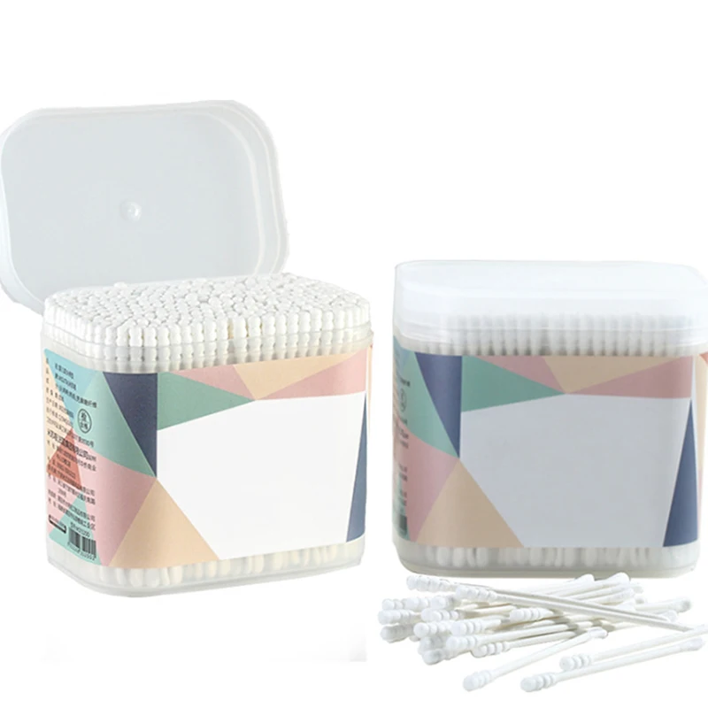 Cotton Swabs 400 Pcs Fine Paper Stick Double Screw Baby Safety Clean Ears Health Tampons