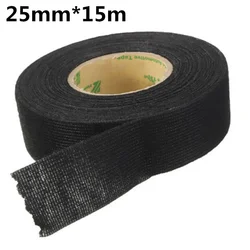Premium Flannel Adhesive Felt Tape for Auto Wiring Harness and Anti - Rattle Solutions - 25mm x 15m (25mm x 15m)