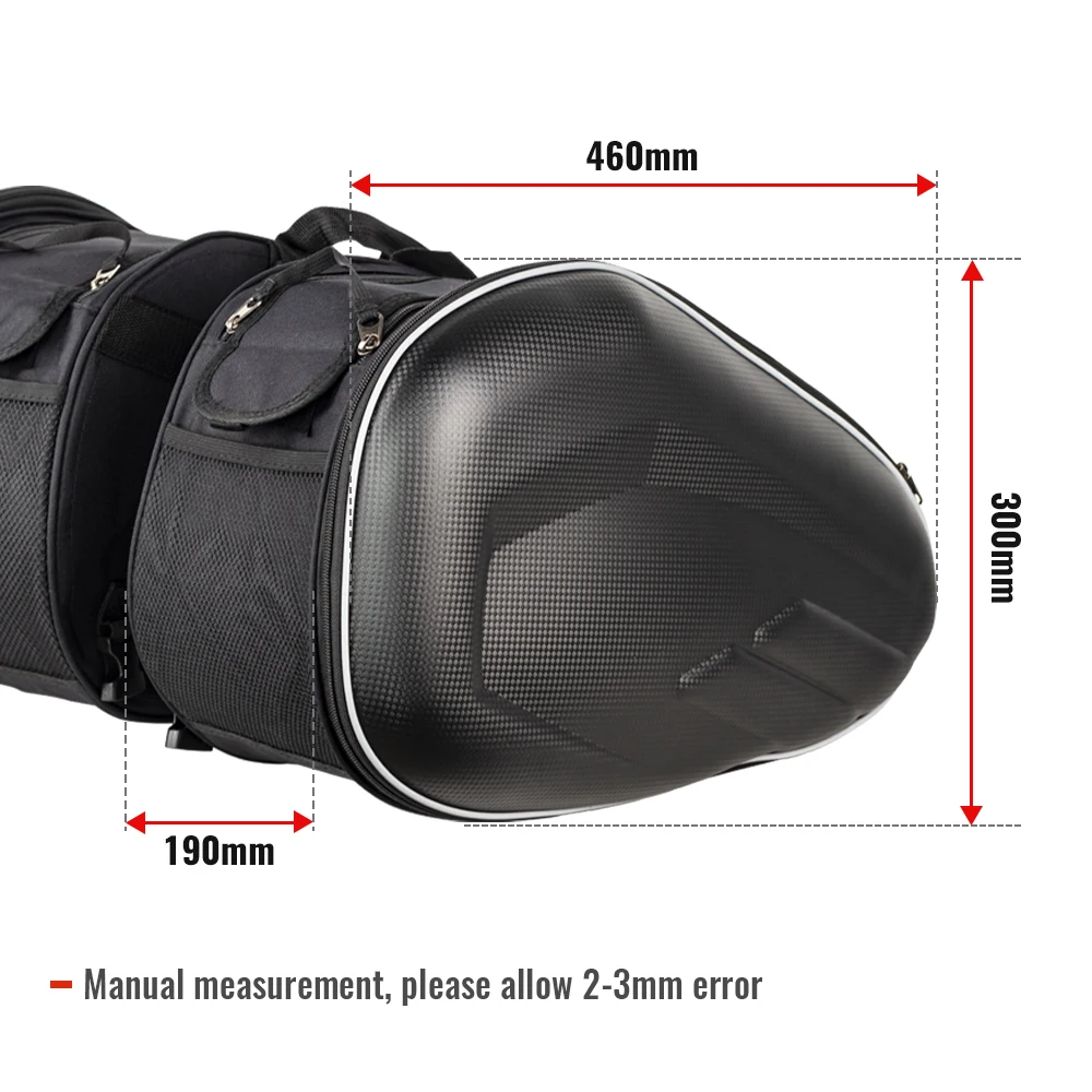 Motorcycle Waterproof Racing Race Motor Helmet Travel Bags Suitcase Saddlebags + One Pair of Raincoat