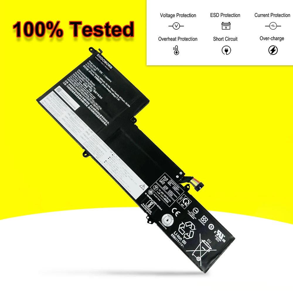 Bateria do Portátil para Lenovo Ideapad Yoga Slim 714iil05 7-14are05 Série L19c4pf4 L19d4pf4 5b10w65273 15.36v 60.7wh L19m4pf4 - Imagem 3