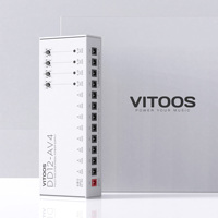 VITOOS DD12-AV4 effect pedal power supply fully isolated Filter ripple Noise reduction High Power Digital effector