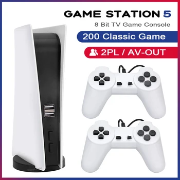 NUOVA stazione di gioco GS5 5 console per videogiochi con 200 giochi classici console TV a 8 bit lettore di giochi portatile cablato USB retrò uscita AV