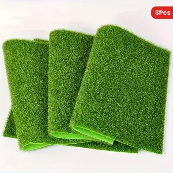 3 pieces of fairy garden grass, toy house decoration micro artificial craft grass, DIY decoration, mini model design accessories