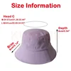 KUNEMS Custom Bucket Hat Logo Print Cotton Big Head Fisherman Hat for Men and Women Brand Design Embroidery DIY Summer Unisex 3