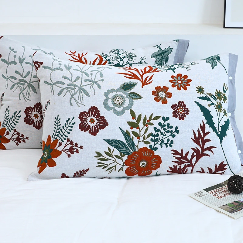 Floral Cotton Pillowcase Floral Pillow Cases Cotton Pillow Case 1 Pillowcase Aliexpress