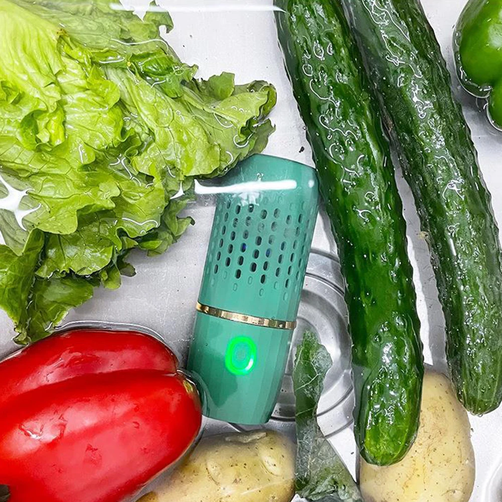 Portable Fruit Vegetable Washing Machine USB Rechargable Cleaning Rice Meat Food Purifier Remove Reside Purifier Residues 4