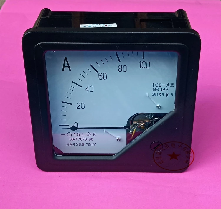 Lc2-A 100A Attached Shunt Esterno 75Mv Voltmetro Di Corrente Ac/Dc