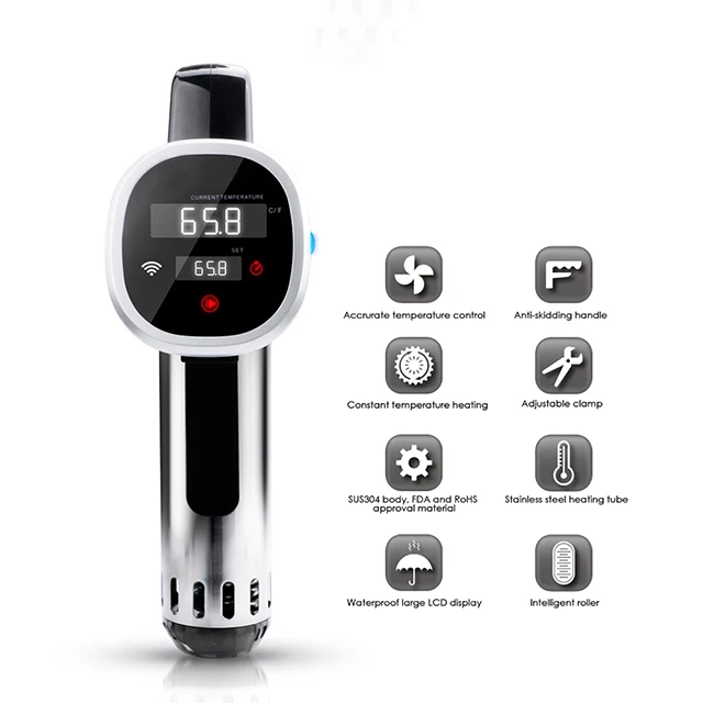 Hot Sale China UK AU Temperature LCD Digital Display sous vide cooking slow cooker 4