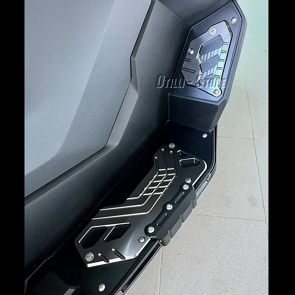 Pedane In Alluminio Antiscivolo Per ADV350 2021-2025 – Piastra Poggiapiedi Accessori Moto, Disponibili In Rosso, Blu, Oro, Nero E Grigio
