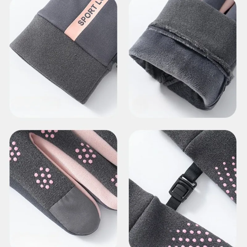 Winter Gloves Men Women Touchscreen Fingers Waterproof Thermal Insulated Ski Gloves for Cycling Running Outdoor Activities