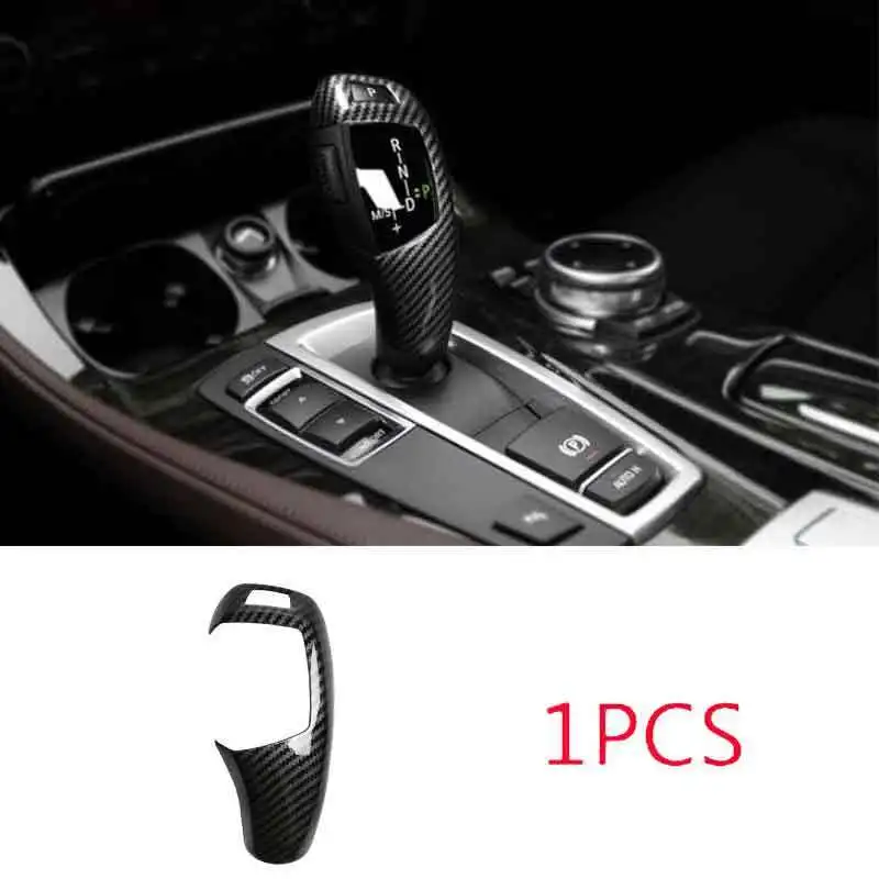 

Carbon Fiber Central Console Gear Shift Knob Trim For BMW X3 F25 X4 2011-2017