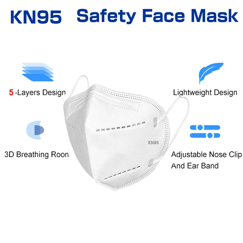10-100PCS mascarillas FFP2 Face Mask CE Approved FPP2 KN95 Facial Mouth mascarillas quirurgicas homologadasMasks FFP2 FFP3 Masks 4