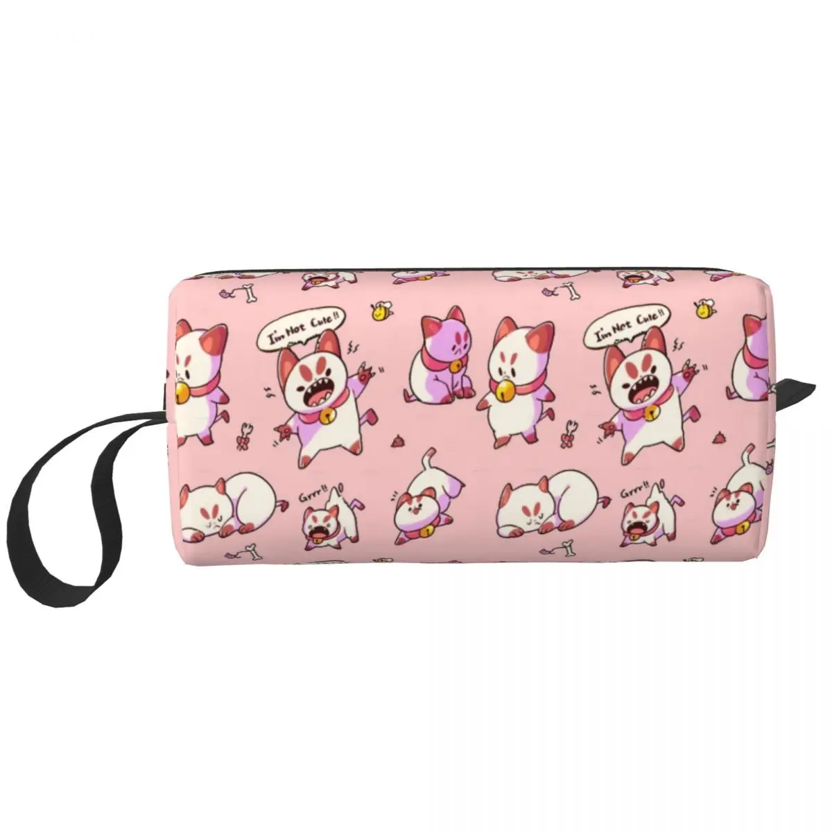 

Bee And Puppycat Cartoon Makeup Bag Pouch Awesome cute anime Cosmetic Bag Travel Toiletry Small Makeup Pouch Storage Purse for