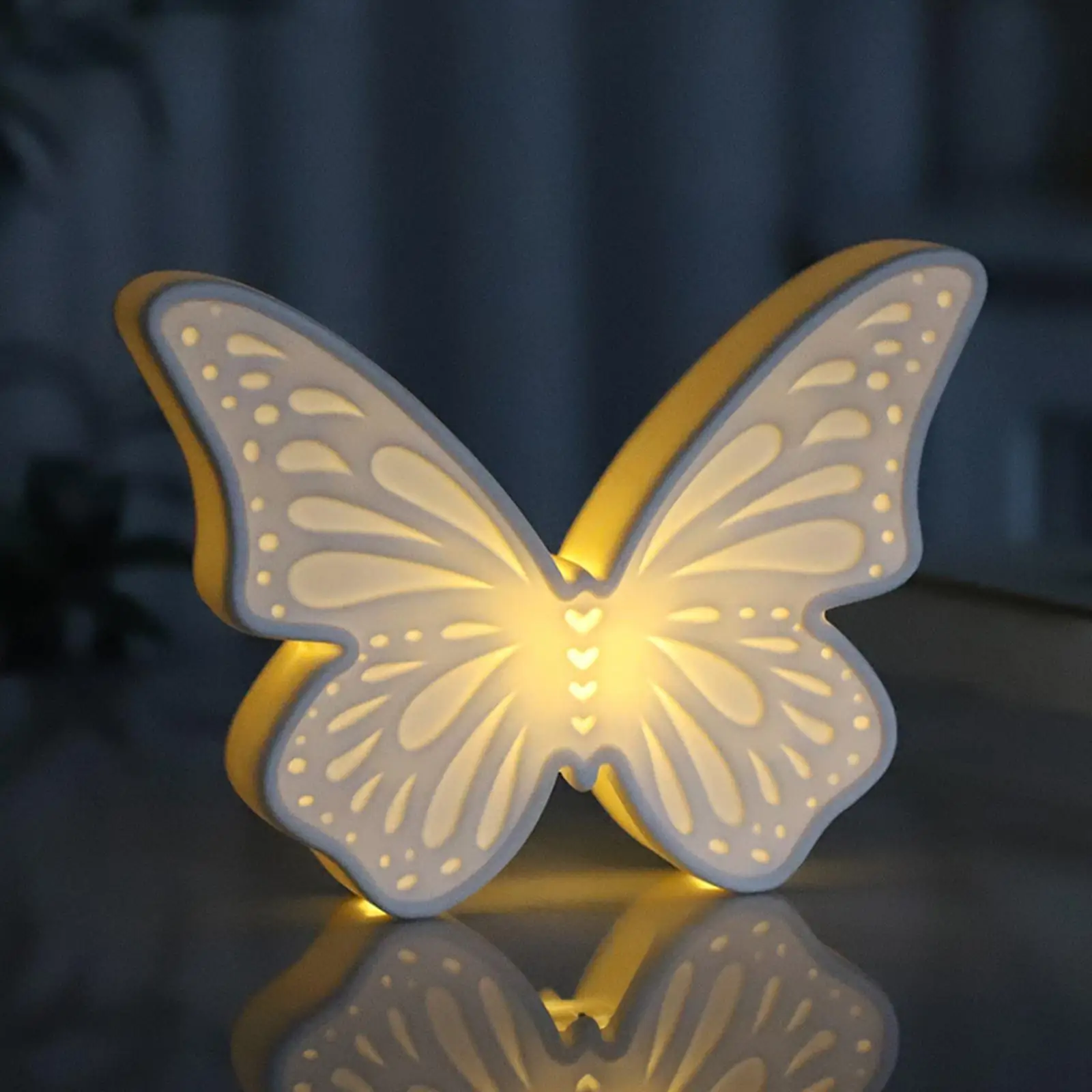 ButterflyFigurineNightLightCeramicMinimalistCraftOrnamentModern