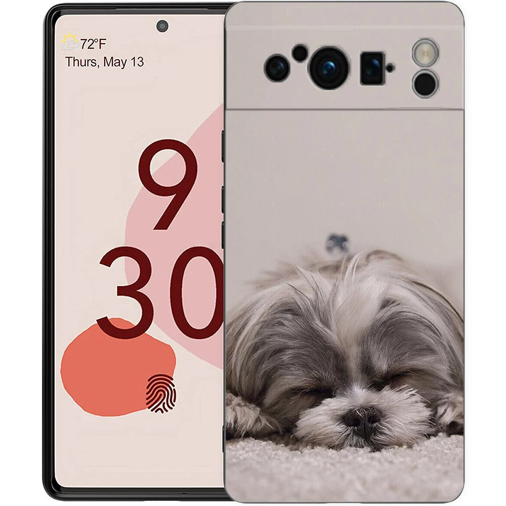 Shih Tzu Art Soft Black TPU Luxury Phone Case