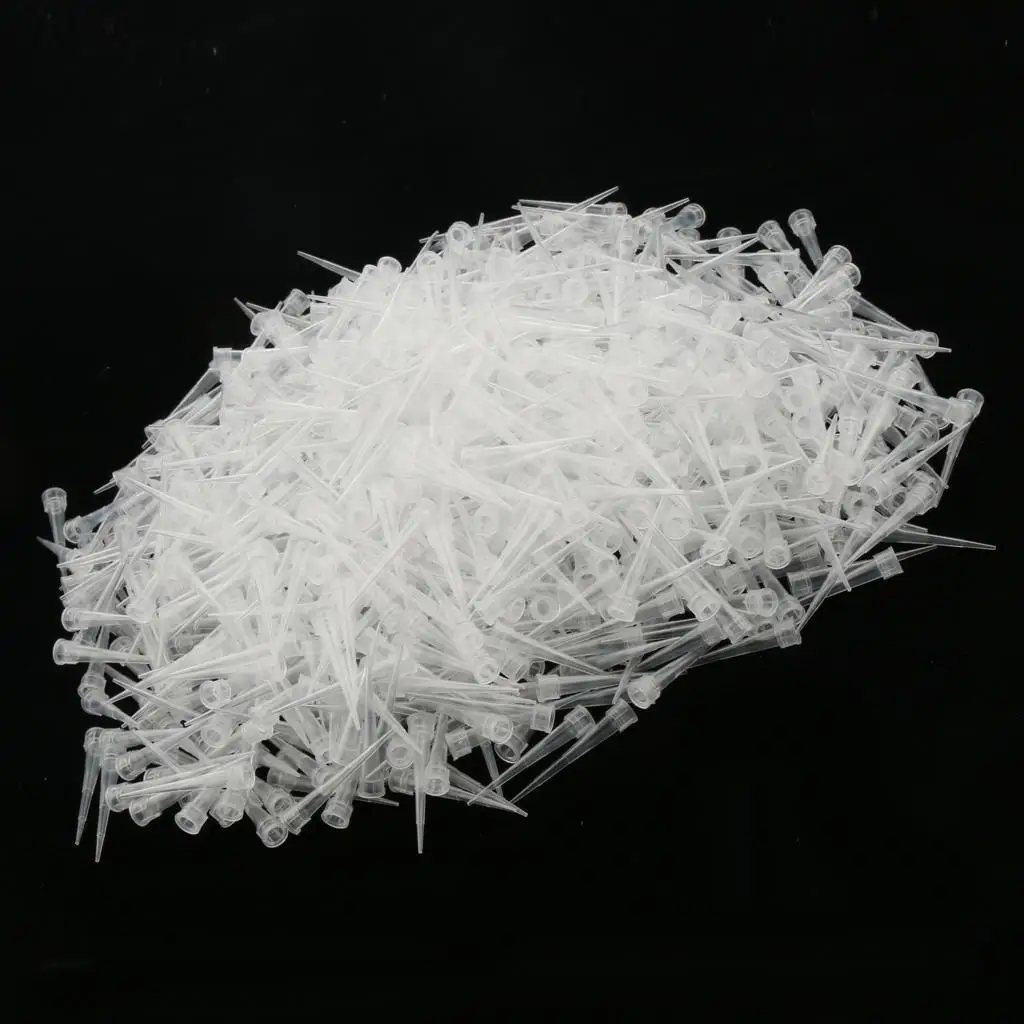 1000 Pieces 10 uL Pipette Tips for Pipettor, universal