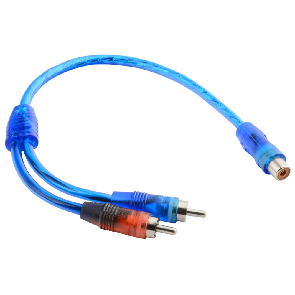 

Cable Y Splitter 30cm RCA Adapter Wire Splitter 1 Female To 2 Male 1Pcs/3Pcs Accessory Car Audio Replacement Durable