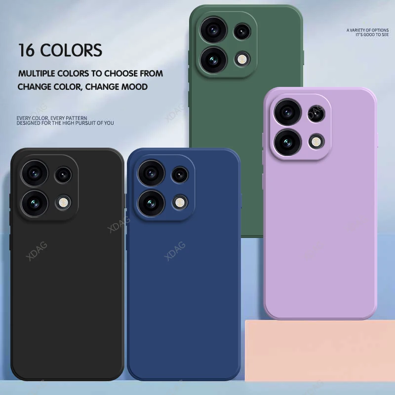 Enhanced Liquid Silicone Soft Back Cover with Internal Flocking - Stylish and Durable Phone Case