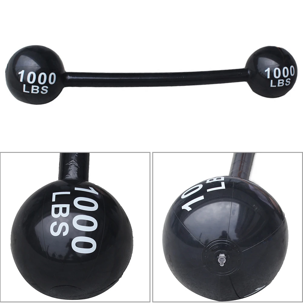 Inflatable Barbell PVC Party Event Game Props Decoration Inflatable Barbell Simulation Gym Fun Game Funny Toys