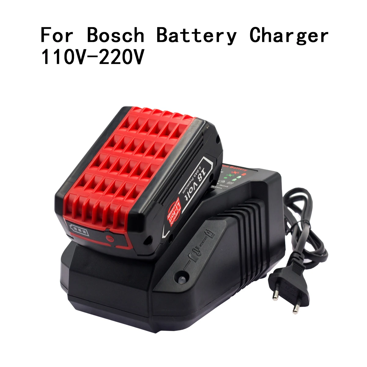 

AAA Li-ion Battery Charger For Bosch 18V Battery BAT609 BAT609G BAT618 BAT618G Charger AL1860CV AL1814CV AL1820CV&1.6A 110-220V