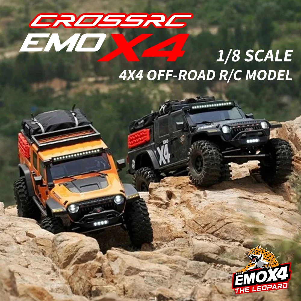 NEW CROSSRC EMO X4 Big Leopard Road Rescue Vehicle RTR 1/8 RC Electric Remote Control Model Cars Adult Children's Toys