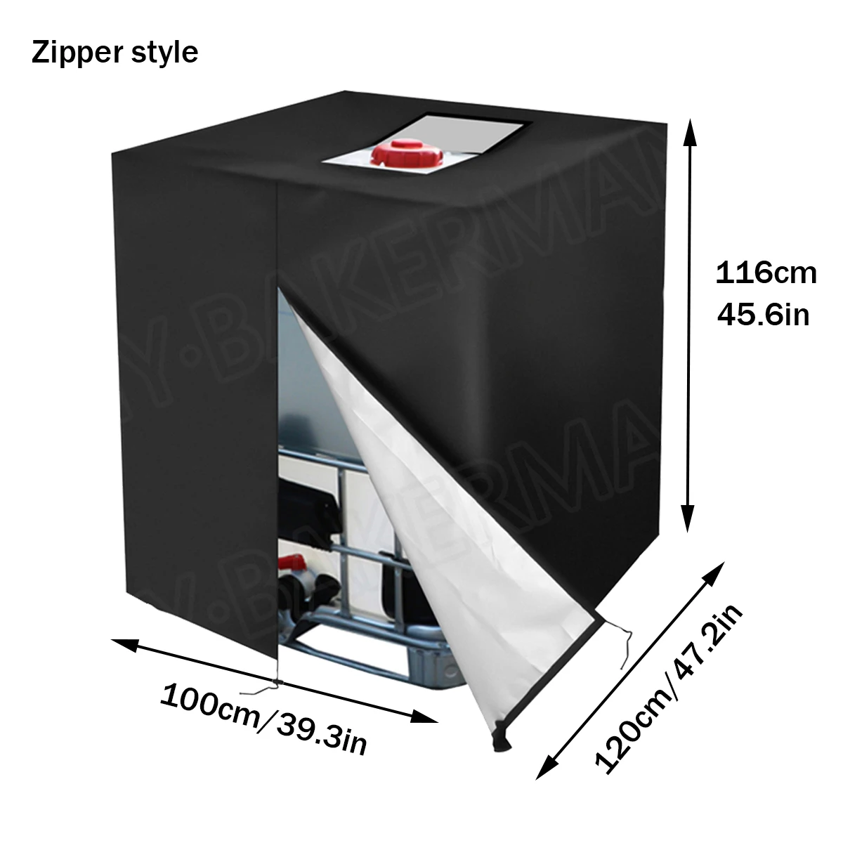 Tote כיסוי 275 גלון מים חיצונית מיכל מים מכסה 1000 ליטר צל גן עמיד למים לכסות שחור