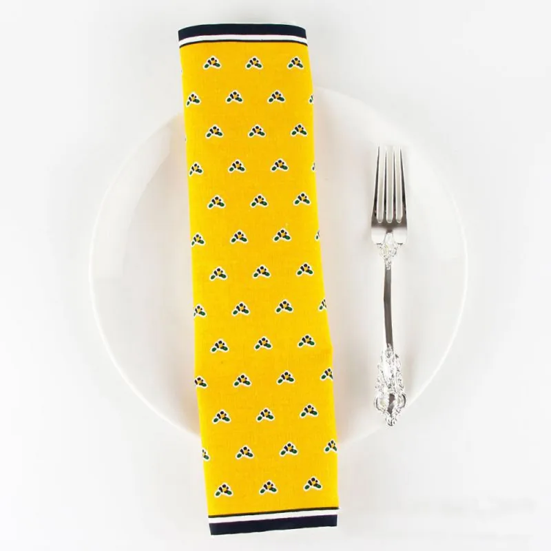 Flower Printed Paper Napkin Birthday Wedding Party Table Setting Paper Cafe Mouth Cloth Colourful Placemat