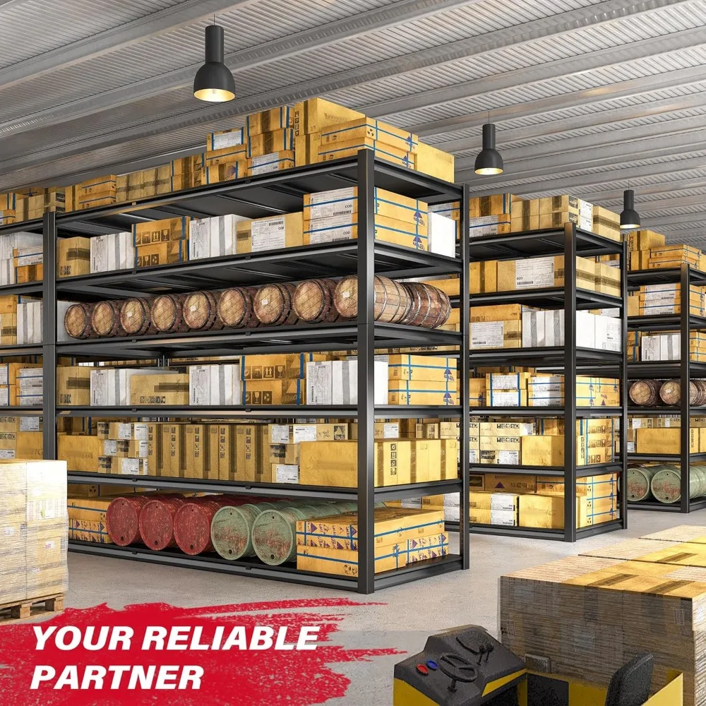84“H Garage Shelving Heavy Duty Storage Shelves 3500 LBS Adjustable Metal Shelving Uints and Storage for Garage,Warehouse 6