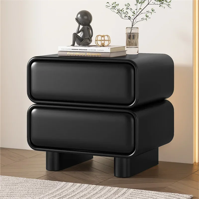 French Modern Soft Package High-end Light Luxury Creative Large-capacity Bedside Table Bedroom Home Drawer Storage Bedside Table