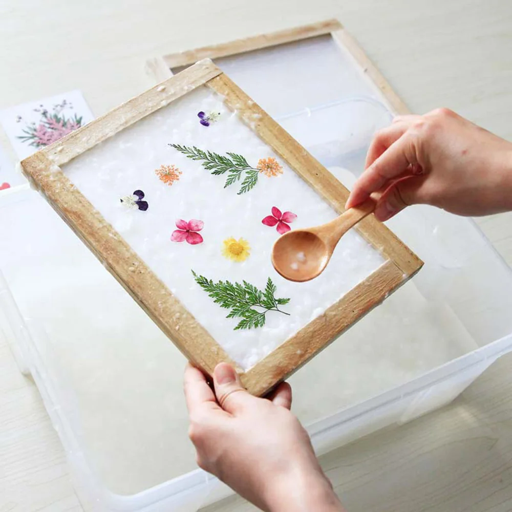 Neue Multi-Size-Papier herstellung Form Rahmen DIY Papier herstellung Papier machen Bildschirm lernen Holz Handwerk Geschenk Holz Mesh Form – Detail 6