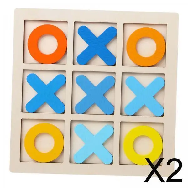 

Настольная игра 2X Tic TAC Toe XO, шахматная настольная игра для детей и взрослых, для дома и улицы
