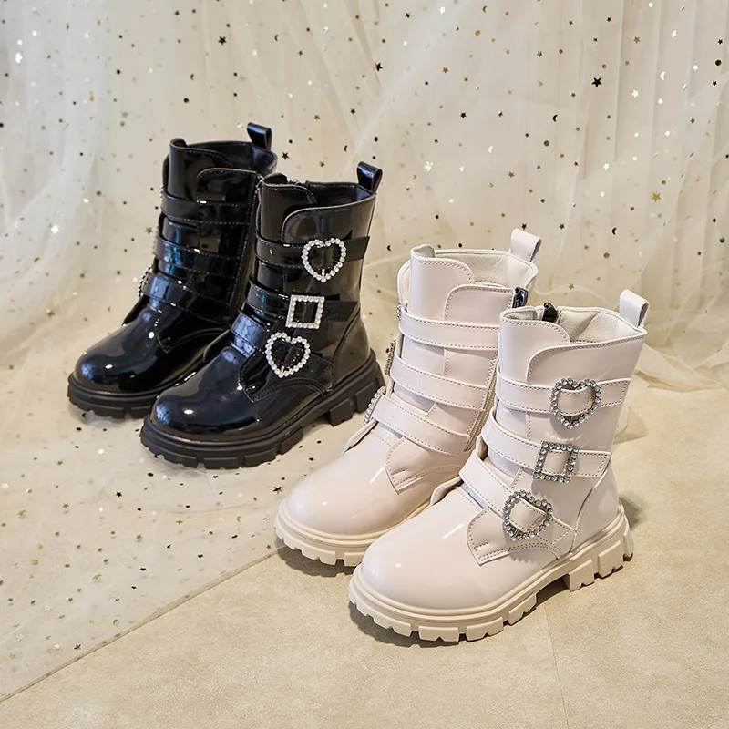 Girls Casual Short Boots Pu Soft Bottom Anti Slip