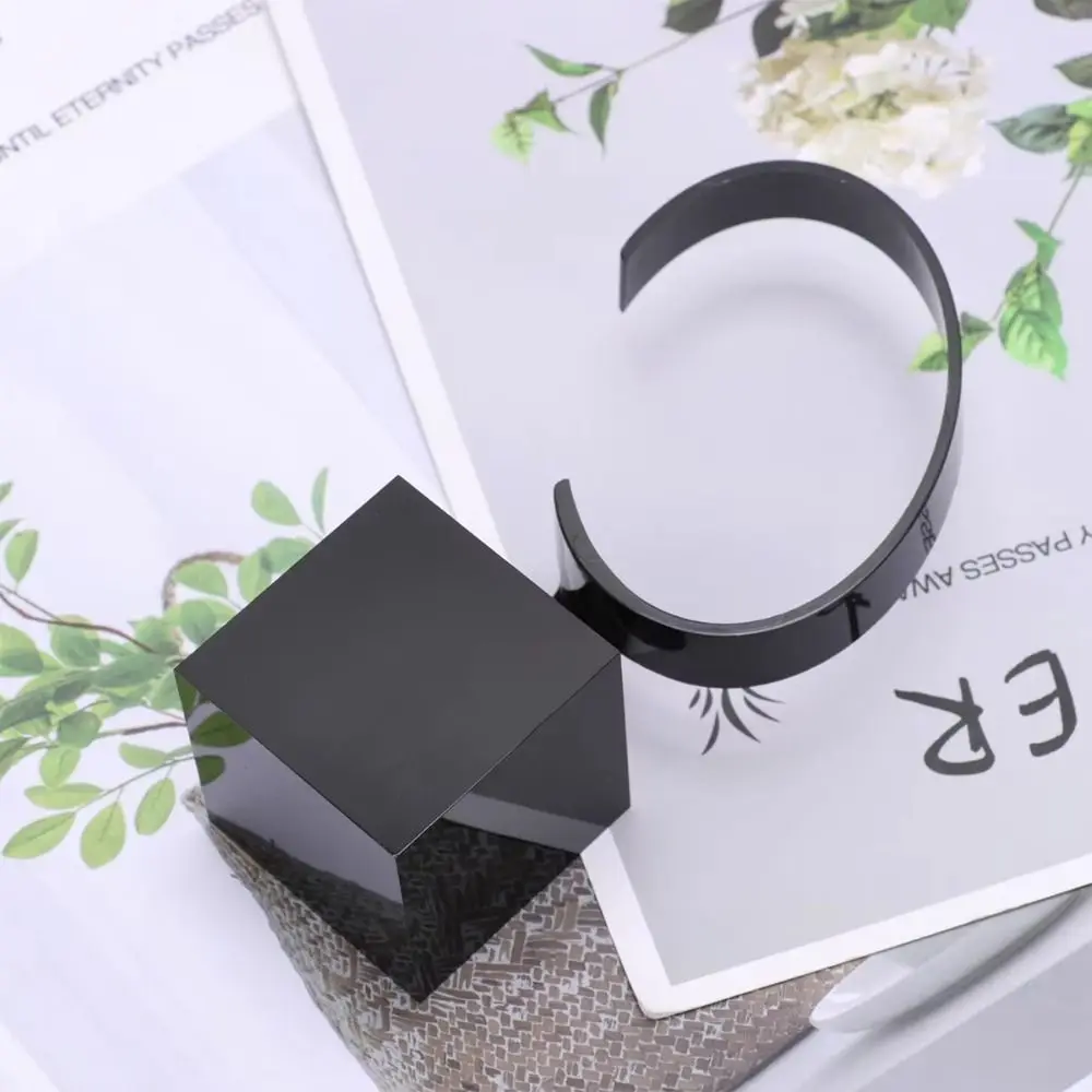 4/6/8cm Fashion Acrylic Watch Display Holder Lightweight C-Shaped Watch Organizer Upscale Jewelry Showcase Tool