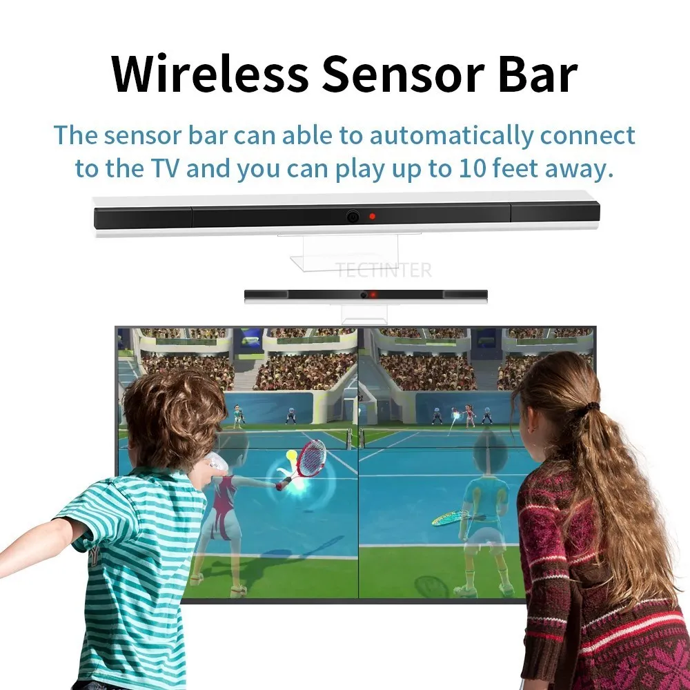 Wireless/Wired Infrared Sensor Bar with Bluetooth Remote Holder